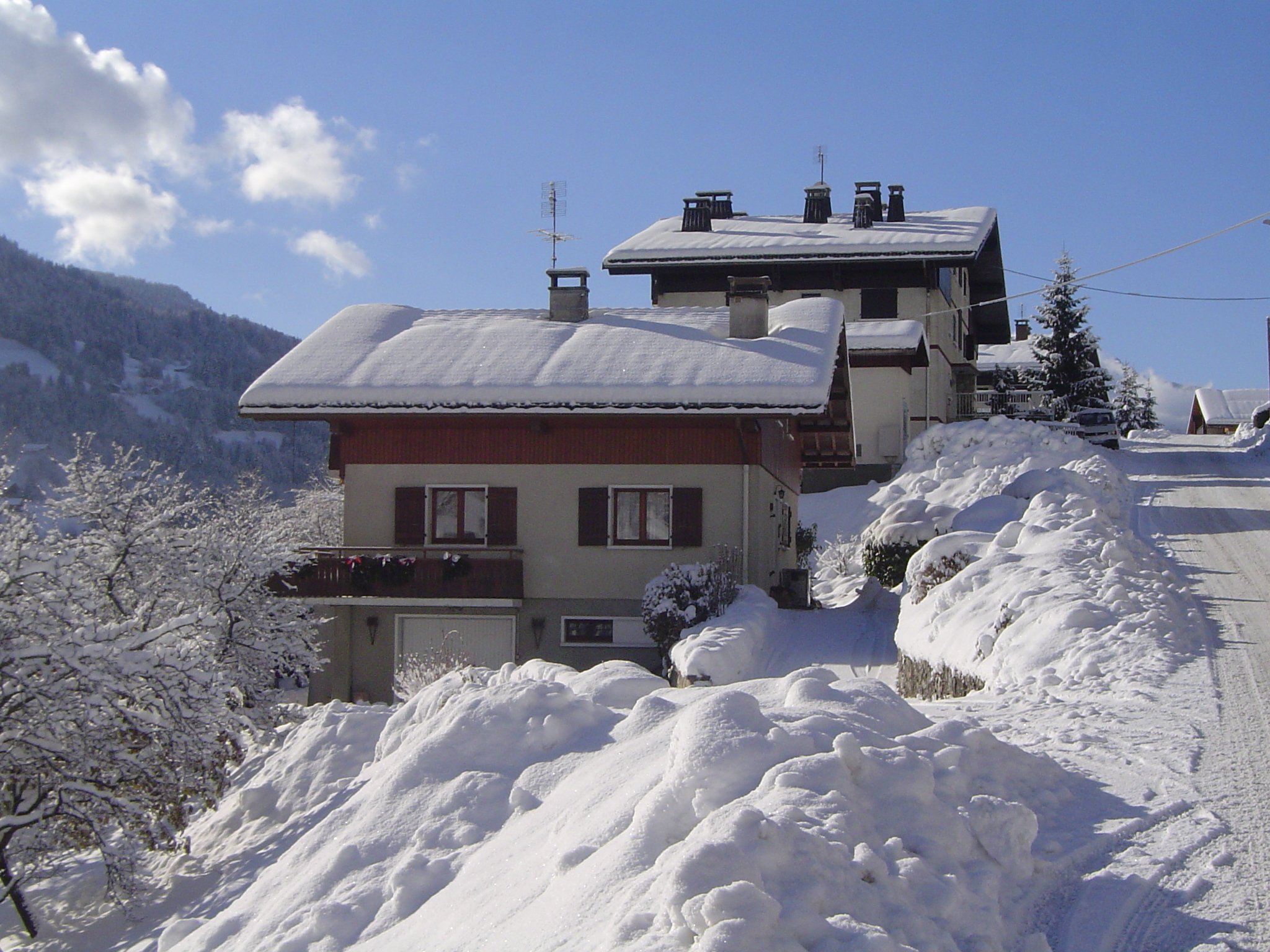 Accès déneigé en hiver