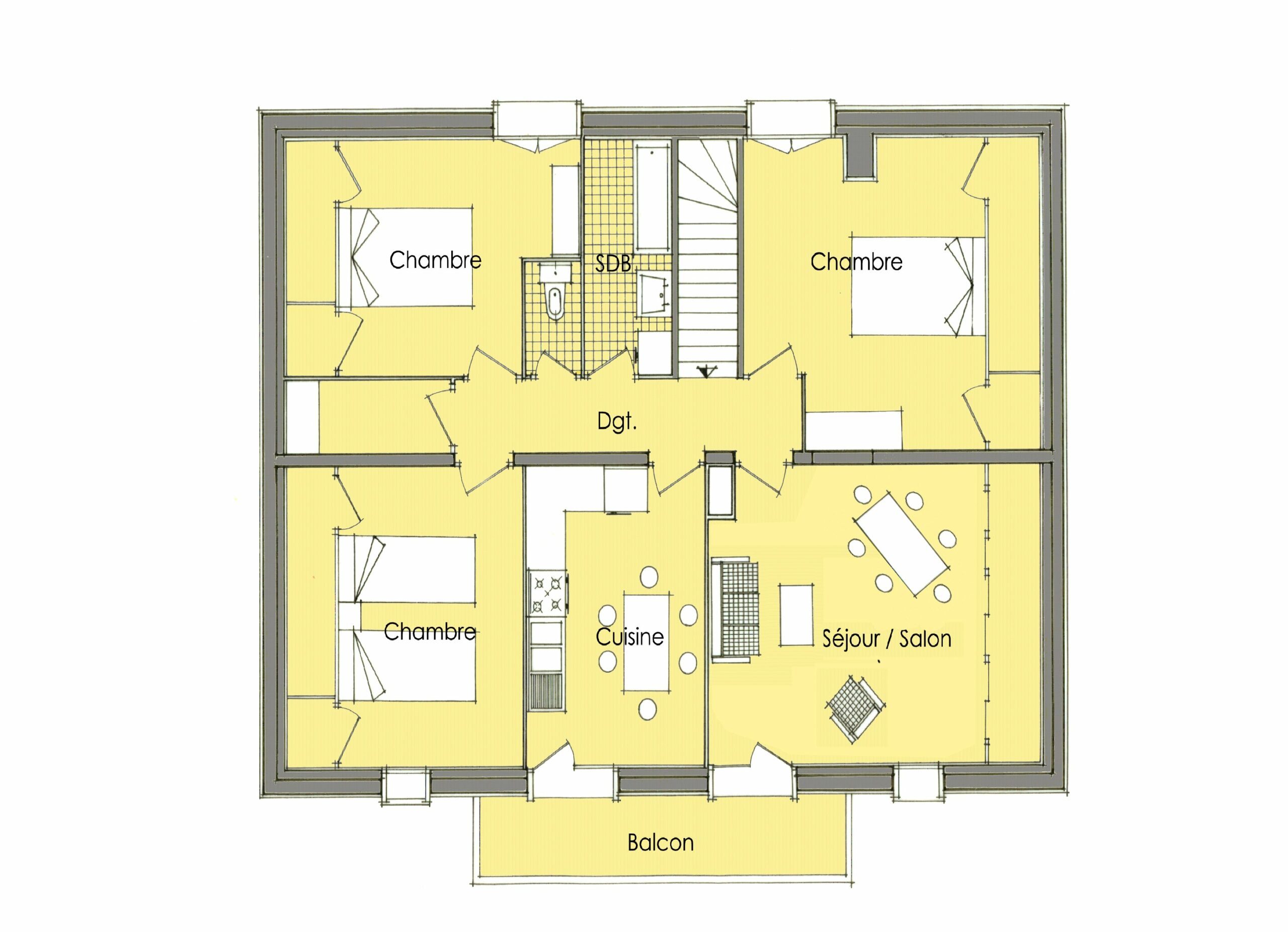 Plan de l'appartement