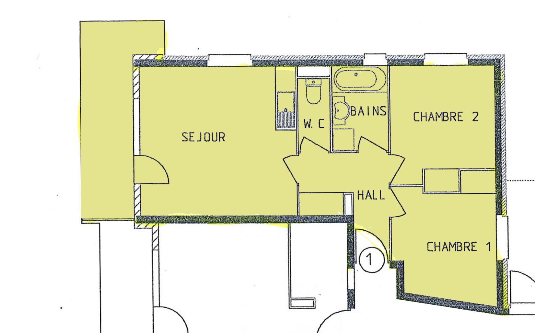 Plan de l'appartement